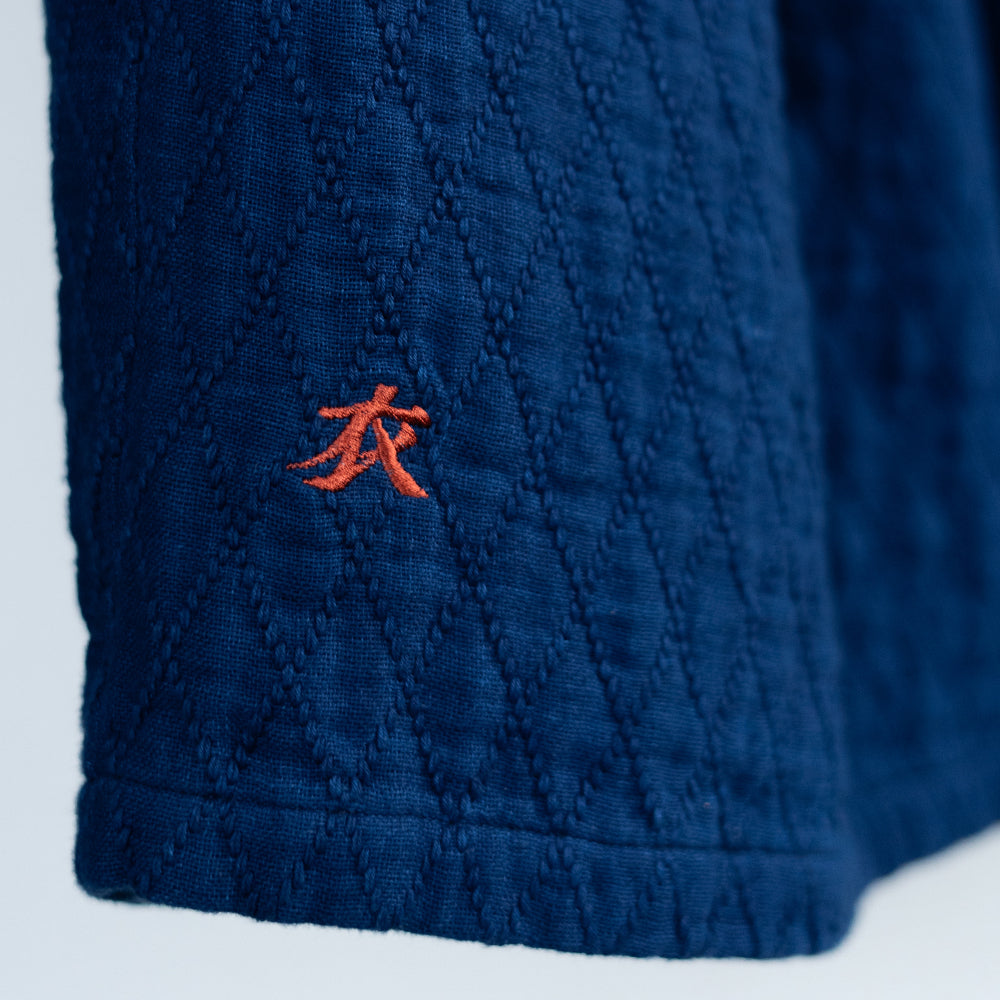 ダイヤ刺子ウエストベルトパンツ