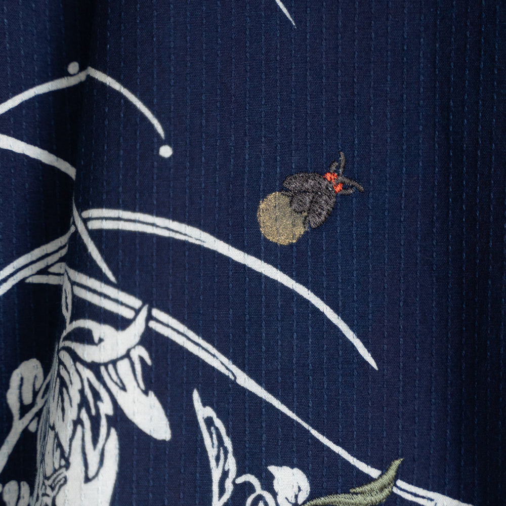 Firefly Grass Indigo Sashiko Shirt