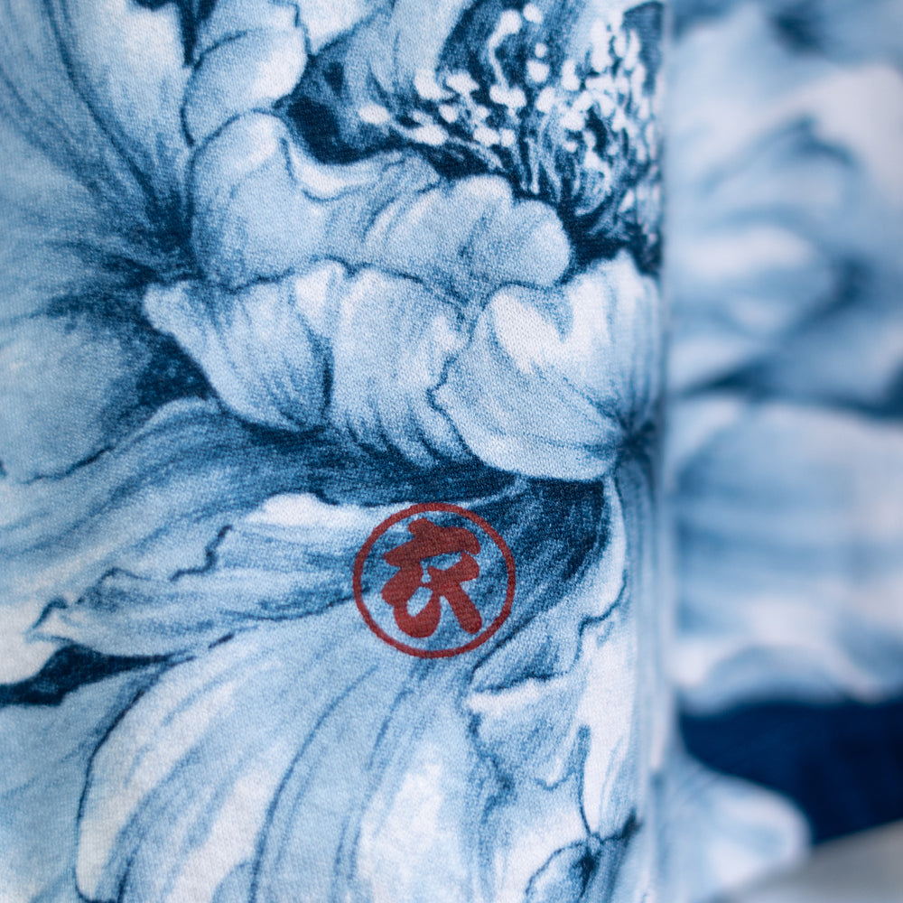 水墨牡丹総柄チュニック