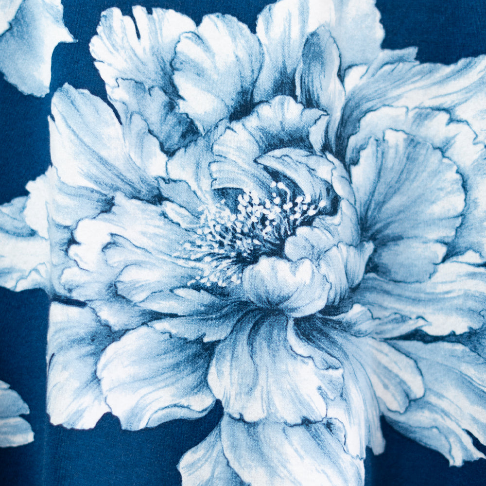 水墨牡丹総柄チュニック