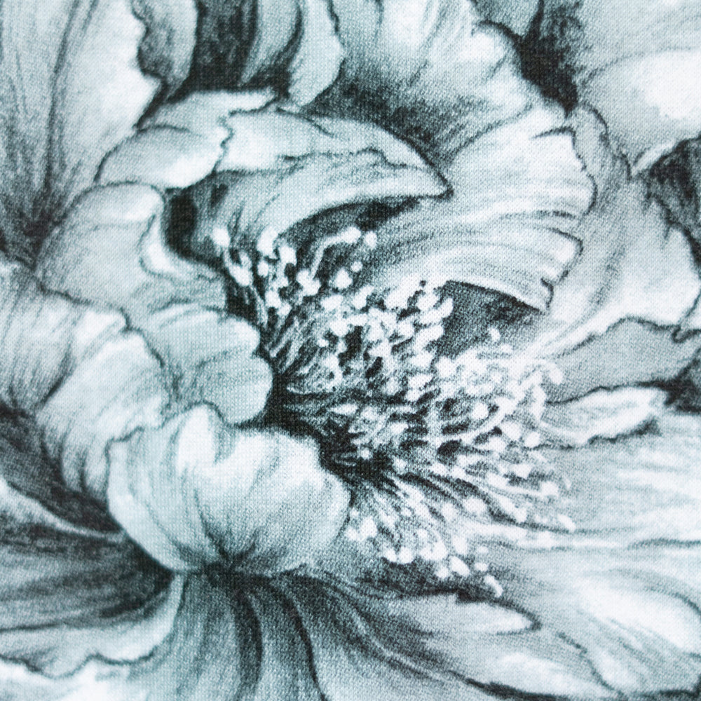 水墨牡丹総柄チュニック