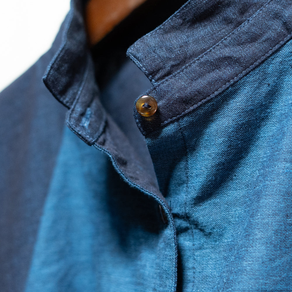 Flying Crane and Mount Fuji Stitch Blouse