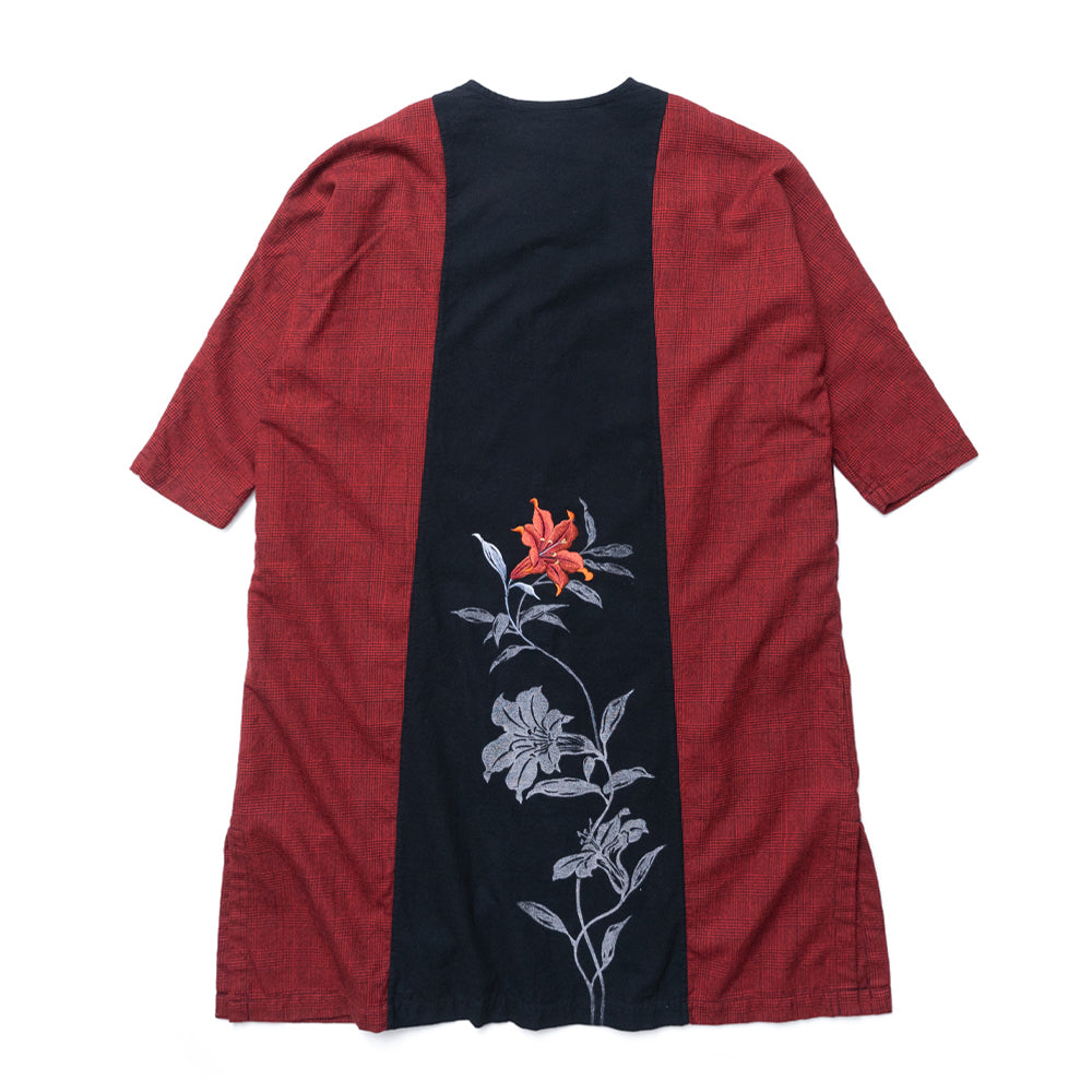 豊かな百合コートワンピース