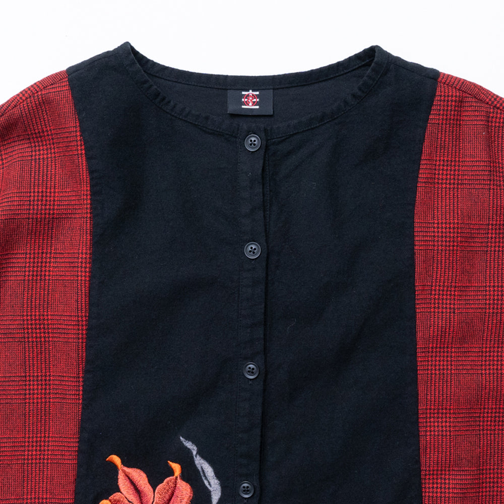 豊かな百合コートワンピース