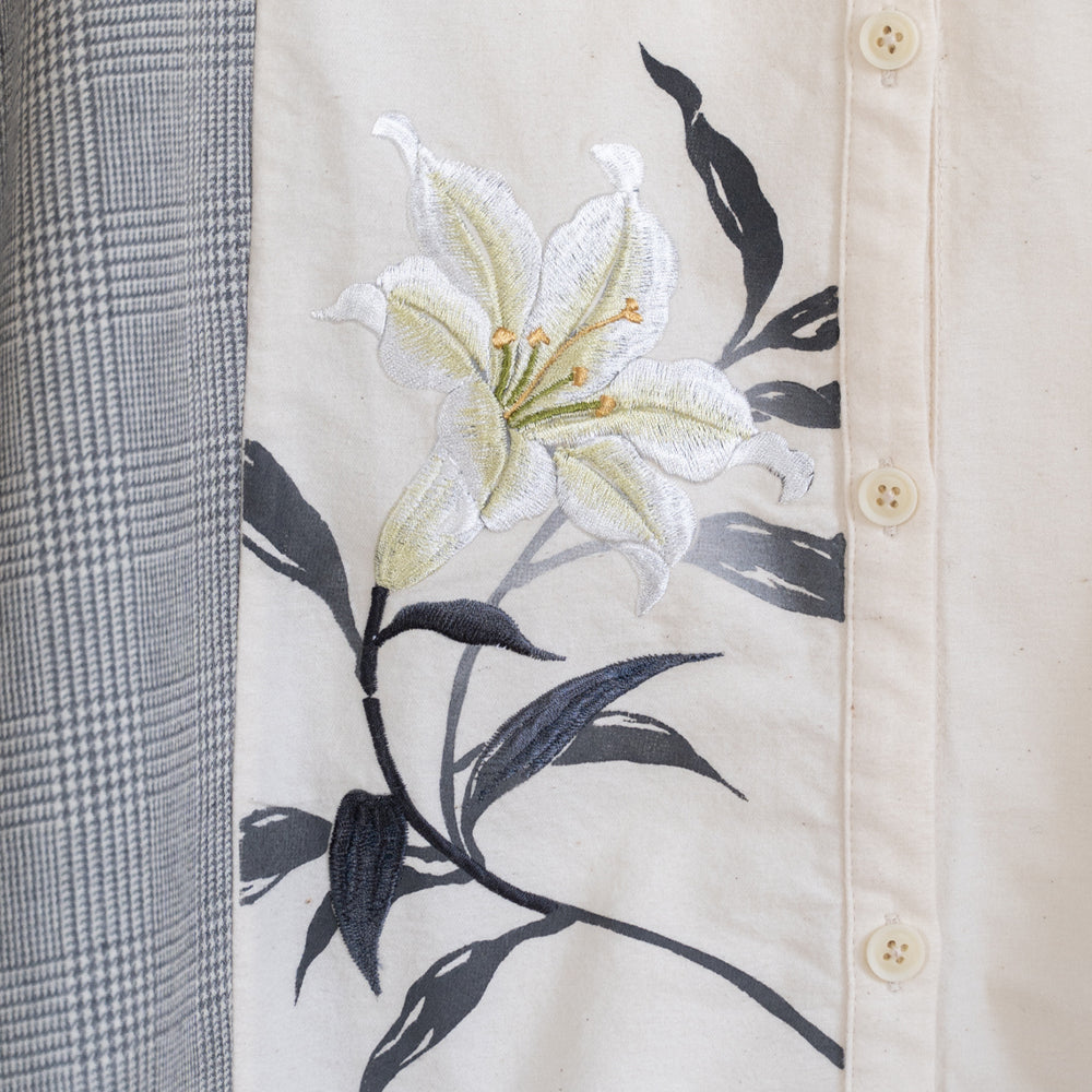 豊かな百合コートワンピース