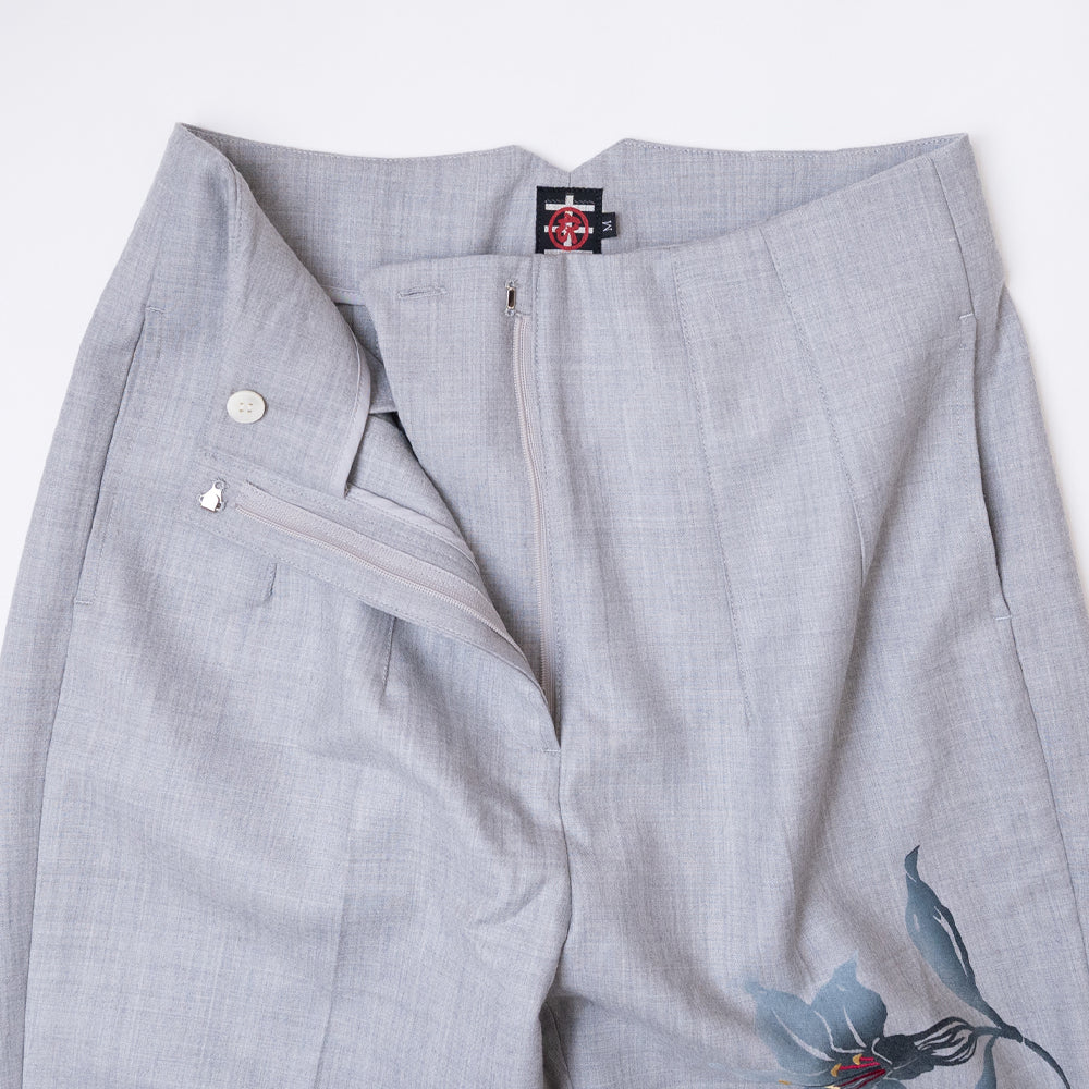 百合ハイウエスト スリムパンツ