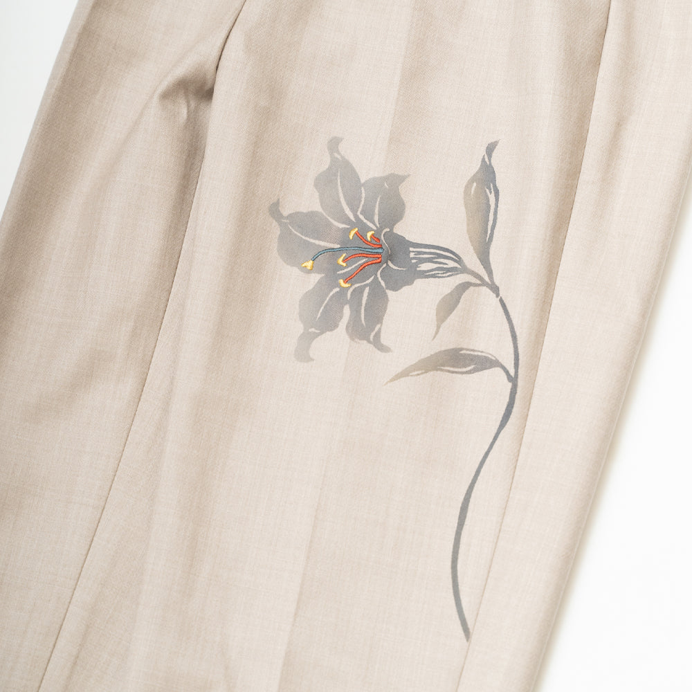 百合ハイウエスト スリムパンツ