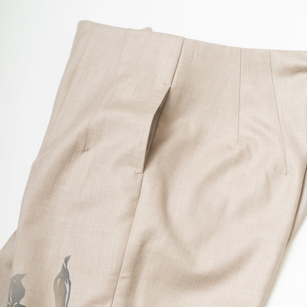 百合ハイウエスト スリムパンツ