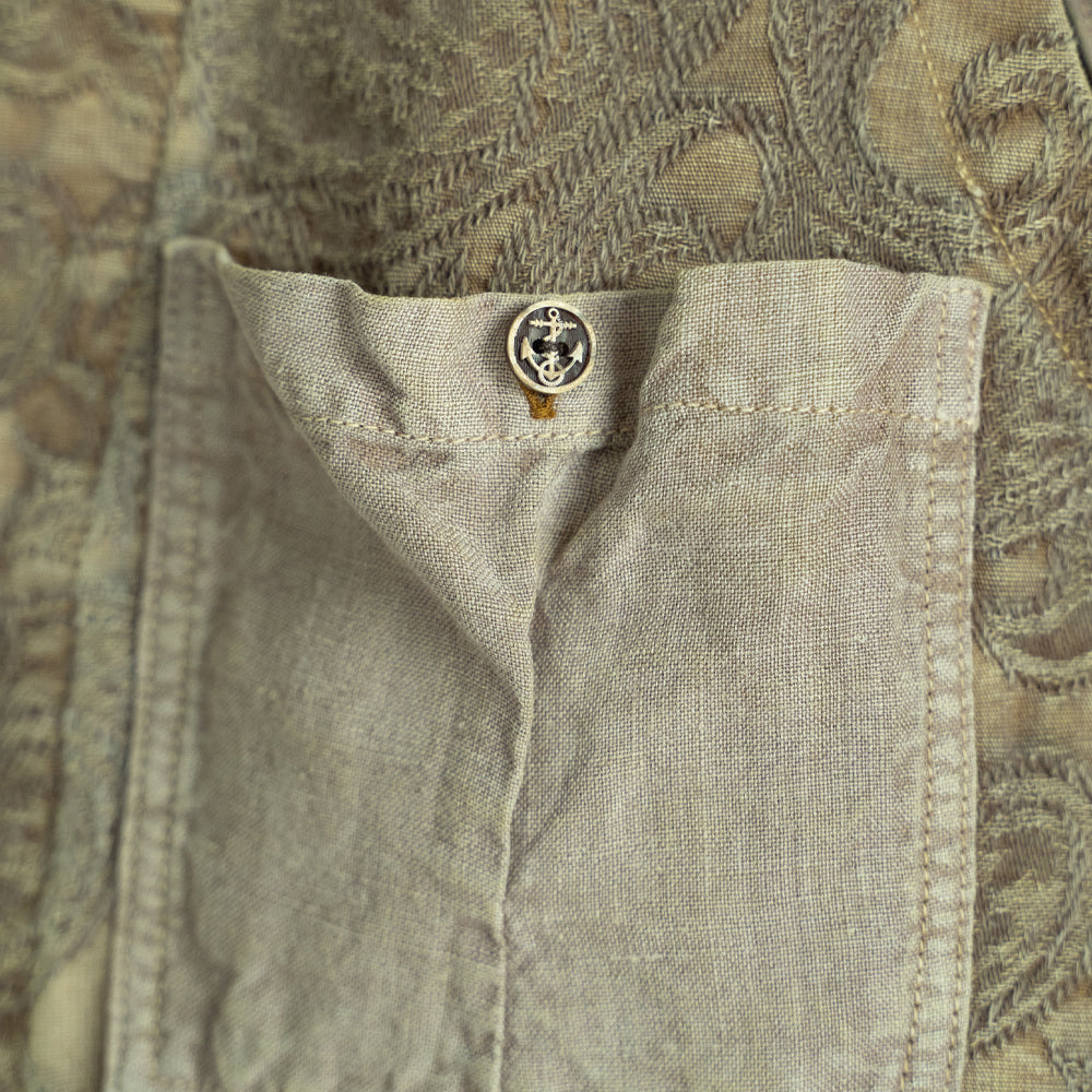 綿和紙ジャカード切替えベスト