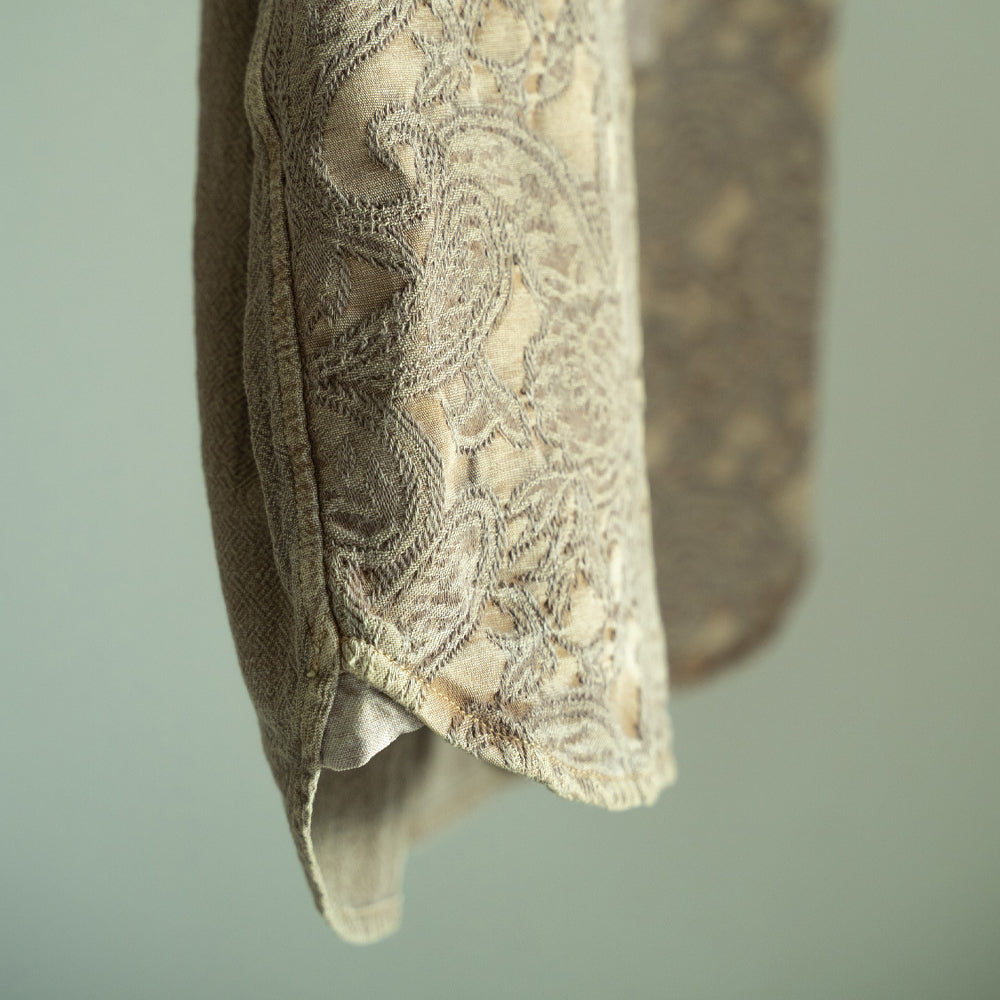 綿和紙ジャカード切替えベスト