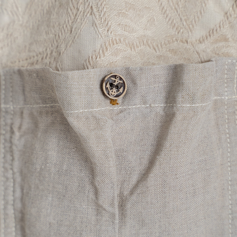 綿和紙ジャカード切替えベスト