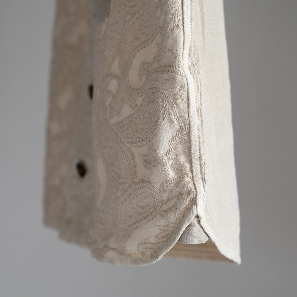 綿和紙ジャカード切替えベスト