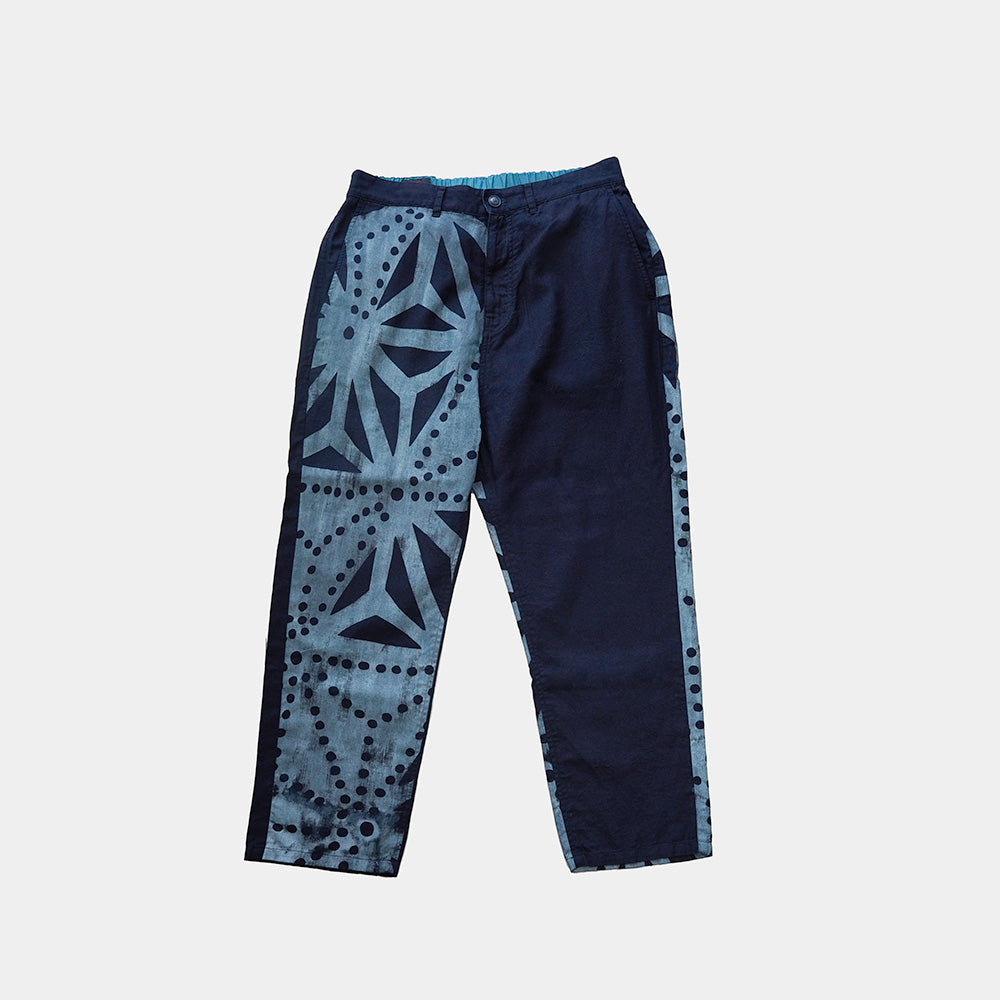 変わり麻の葉 八分丈パンツ