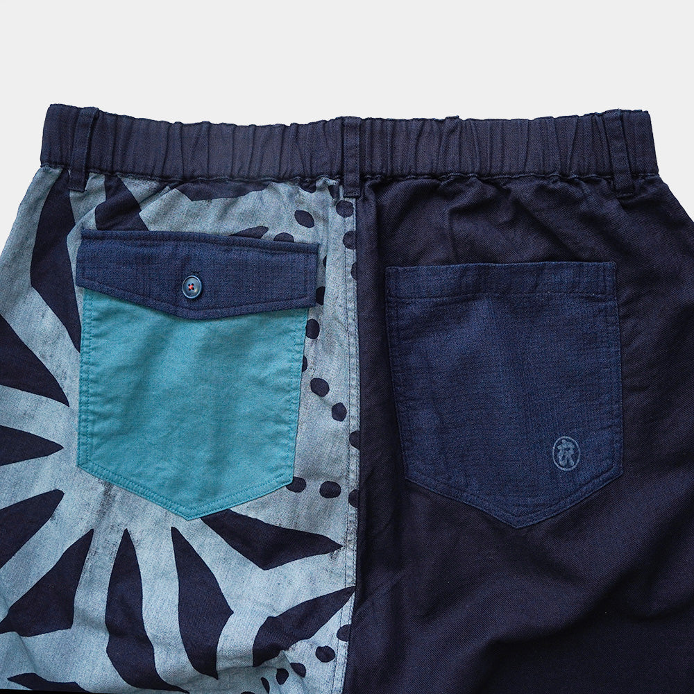 変わり麻の葉 八分丈パンツ