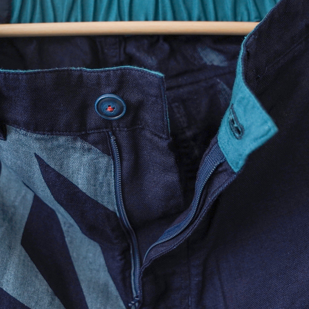 変わり麻の葉 八分丈パンツ