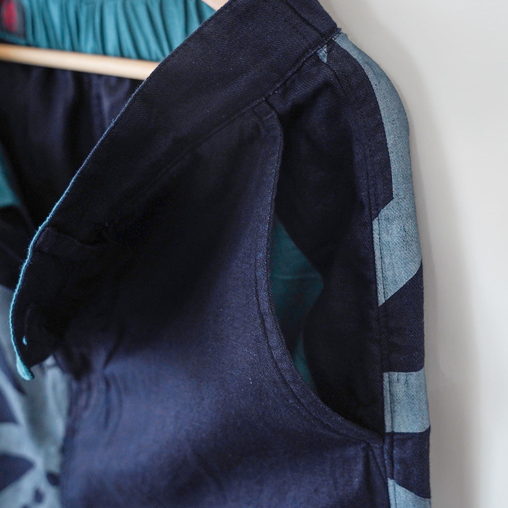 変わり麻の葉 八分丈パンツ