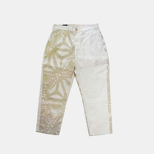 変わり麻の葉 八分丈パンツ