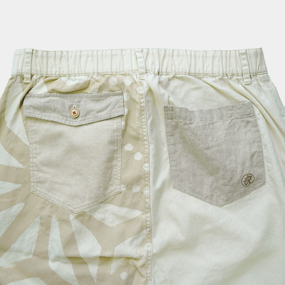 変わり麻の葉 八分丈パンツ