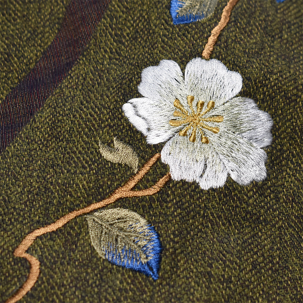 山茶花着物衿カーデジャケット