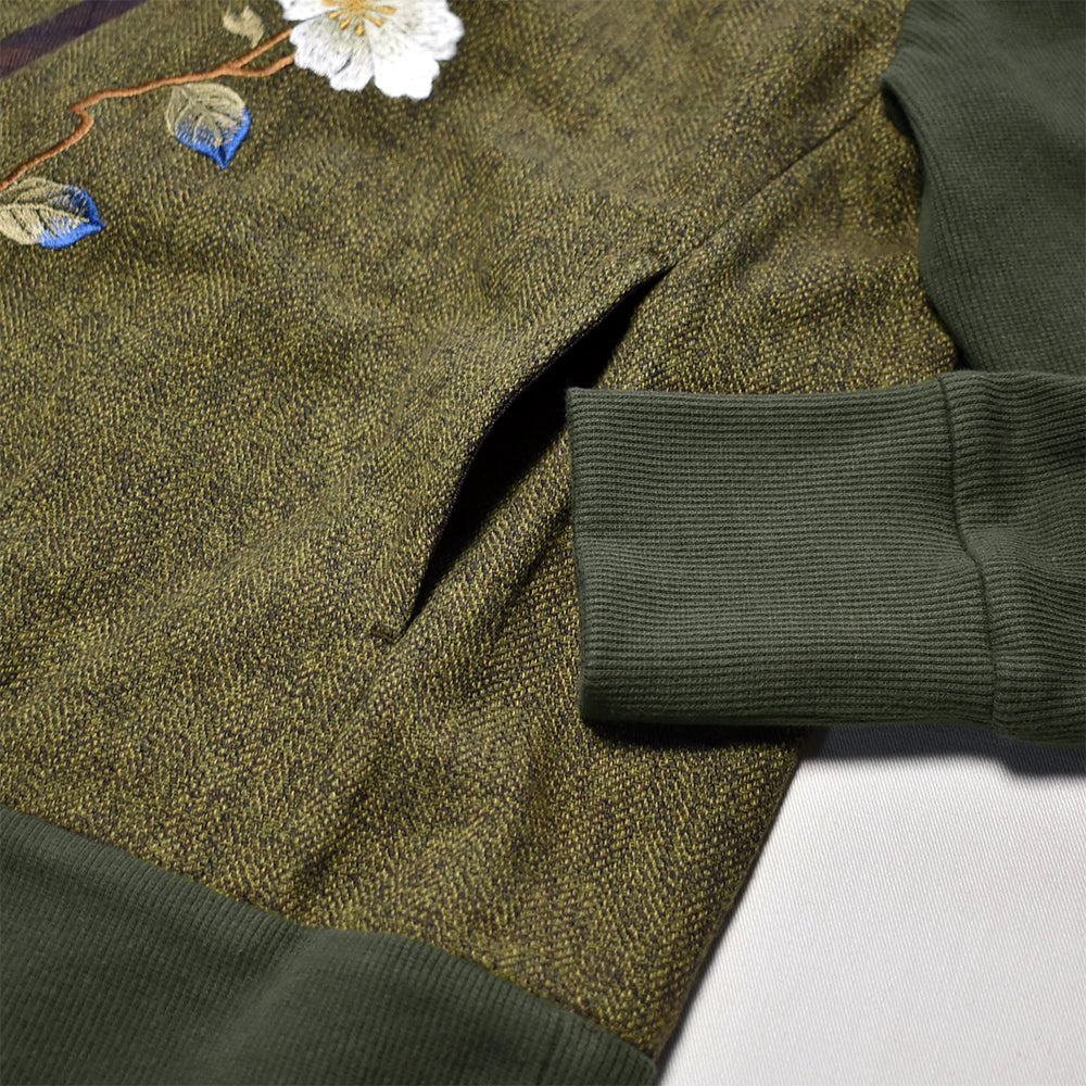 山茶花着物衿カーデジャケット