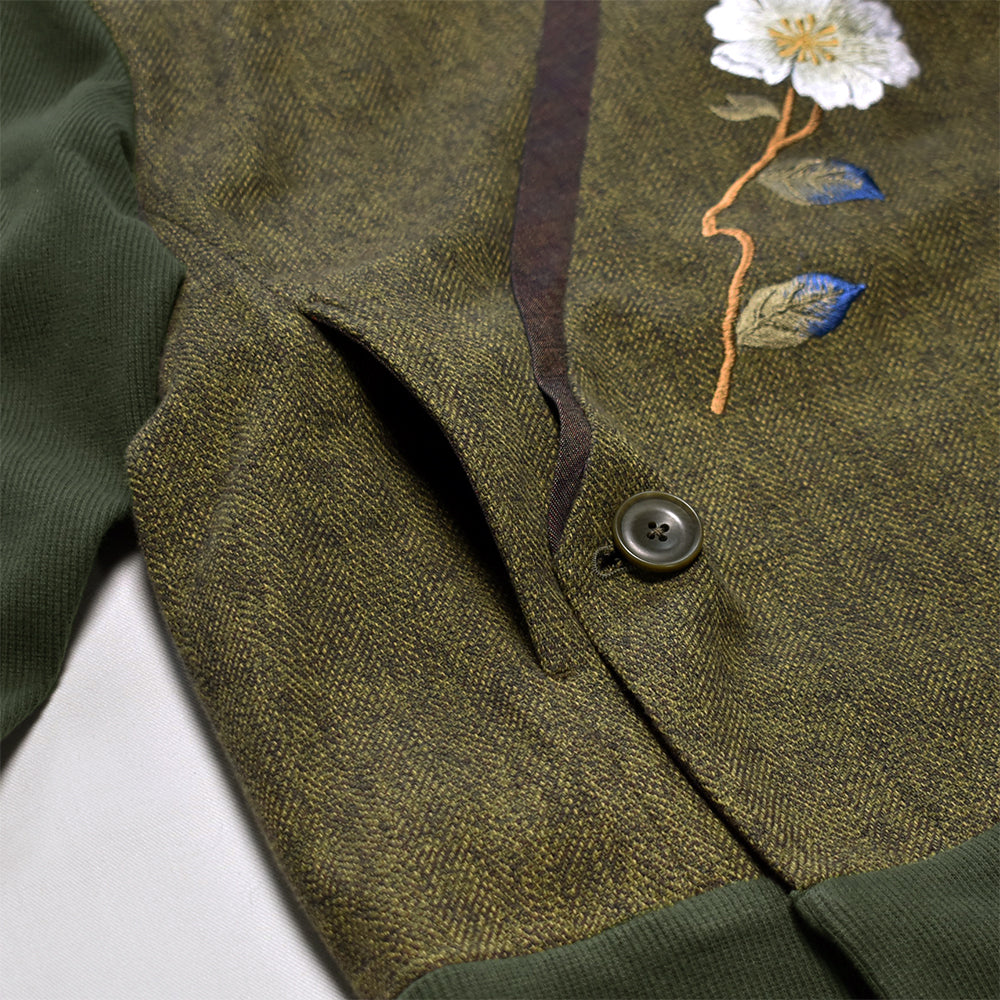 山茶花着物衿カーデジャケット