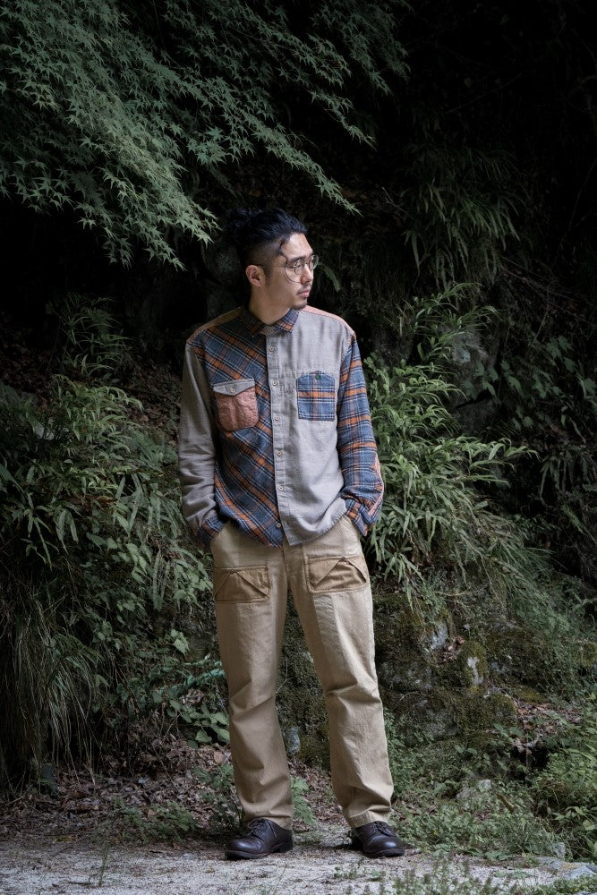 柿渋使いエンジニアシャツ