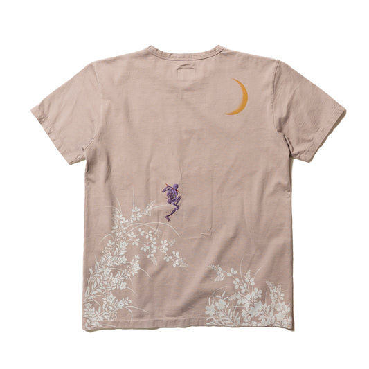 笛吹き骸骨 半袖Tシャツ