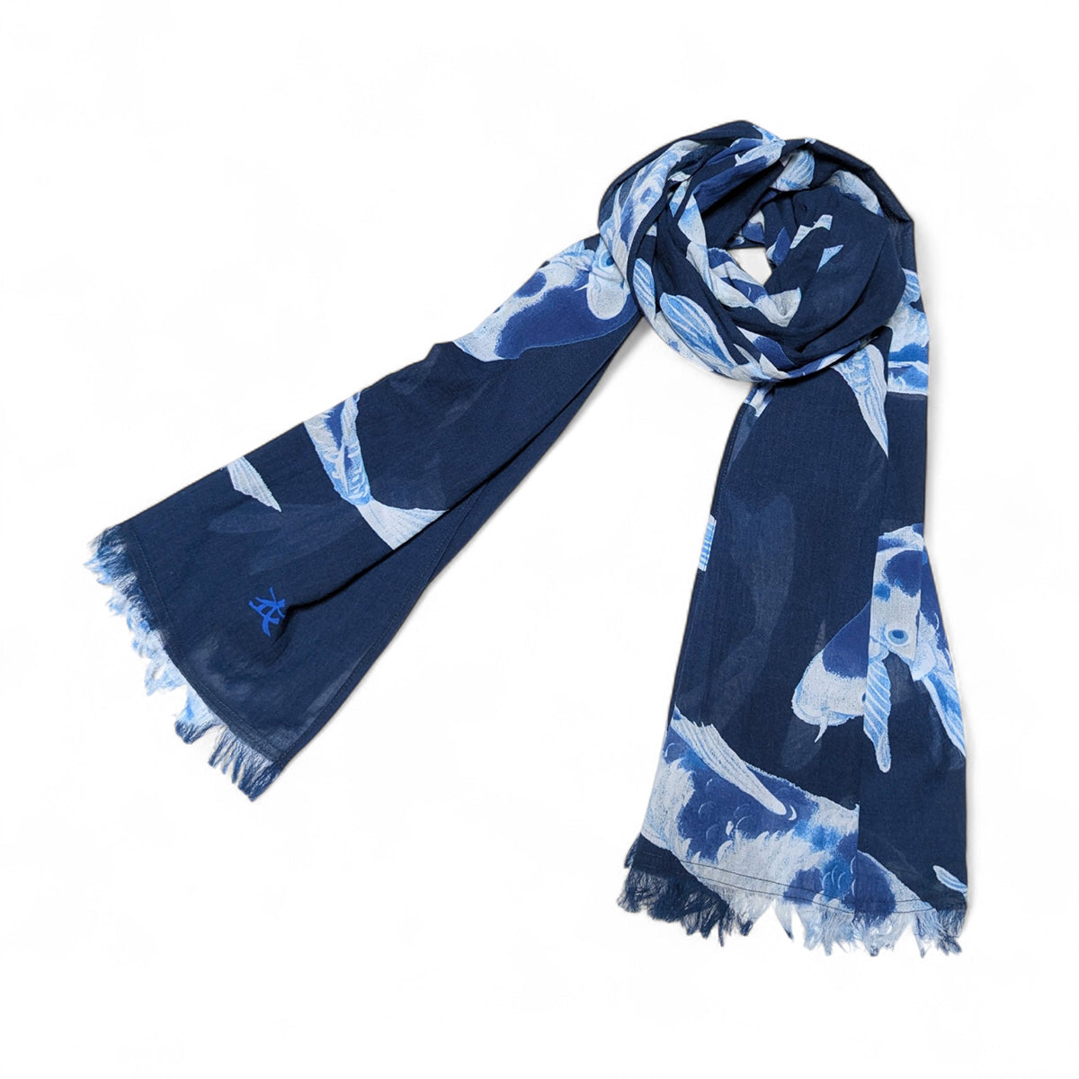 青い鯉ストール