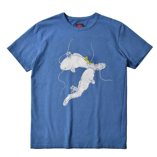 鯰とひょっこり妖怪  Tシャツ