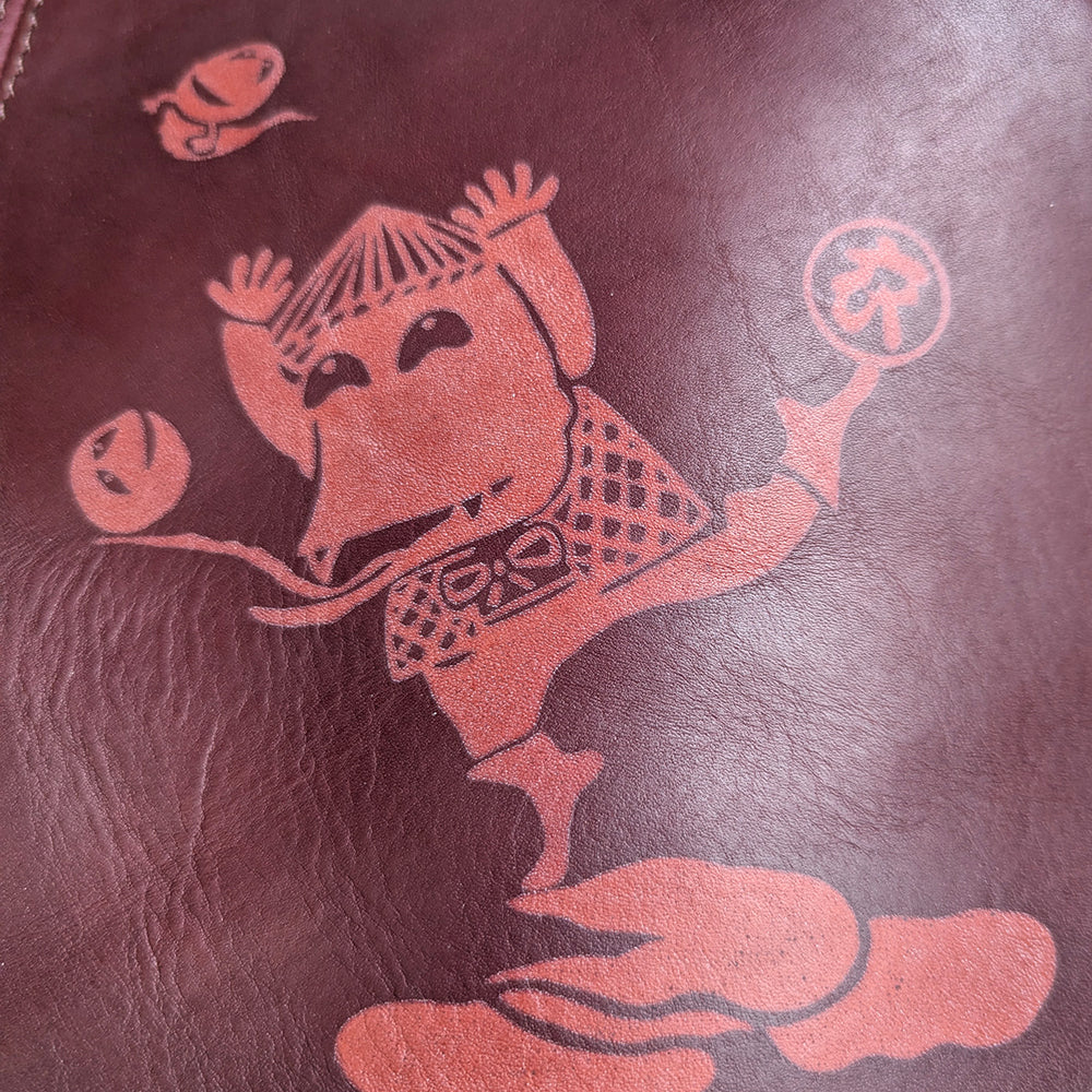 Real leather Gamaguchi Shoulder Bag -Yokai-