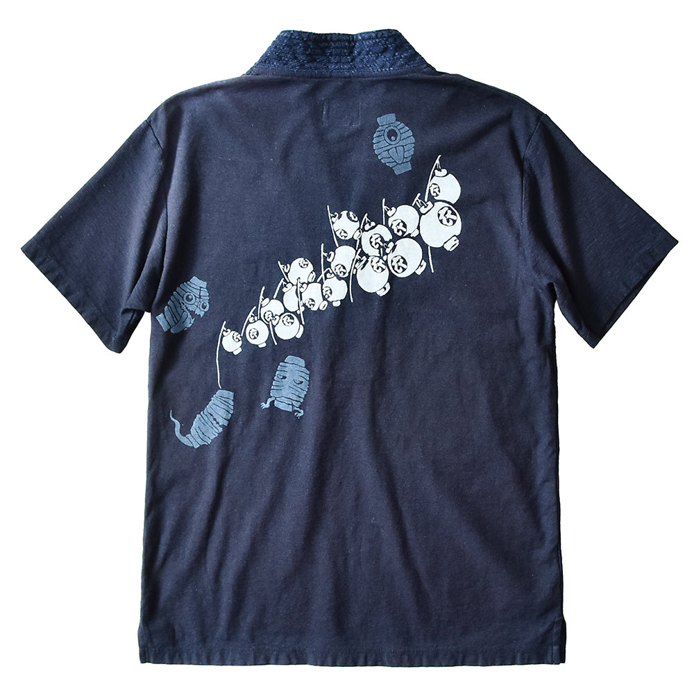 提灯おばけ 着物衿Tシャツ