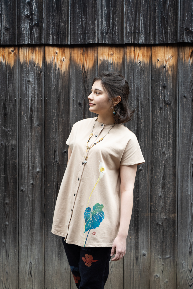  Long Cardigan -Calla lily-