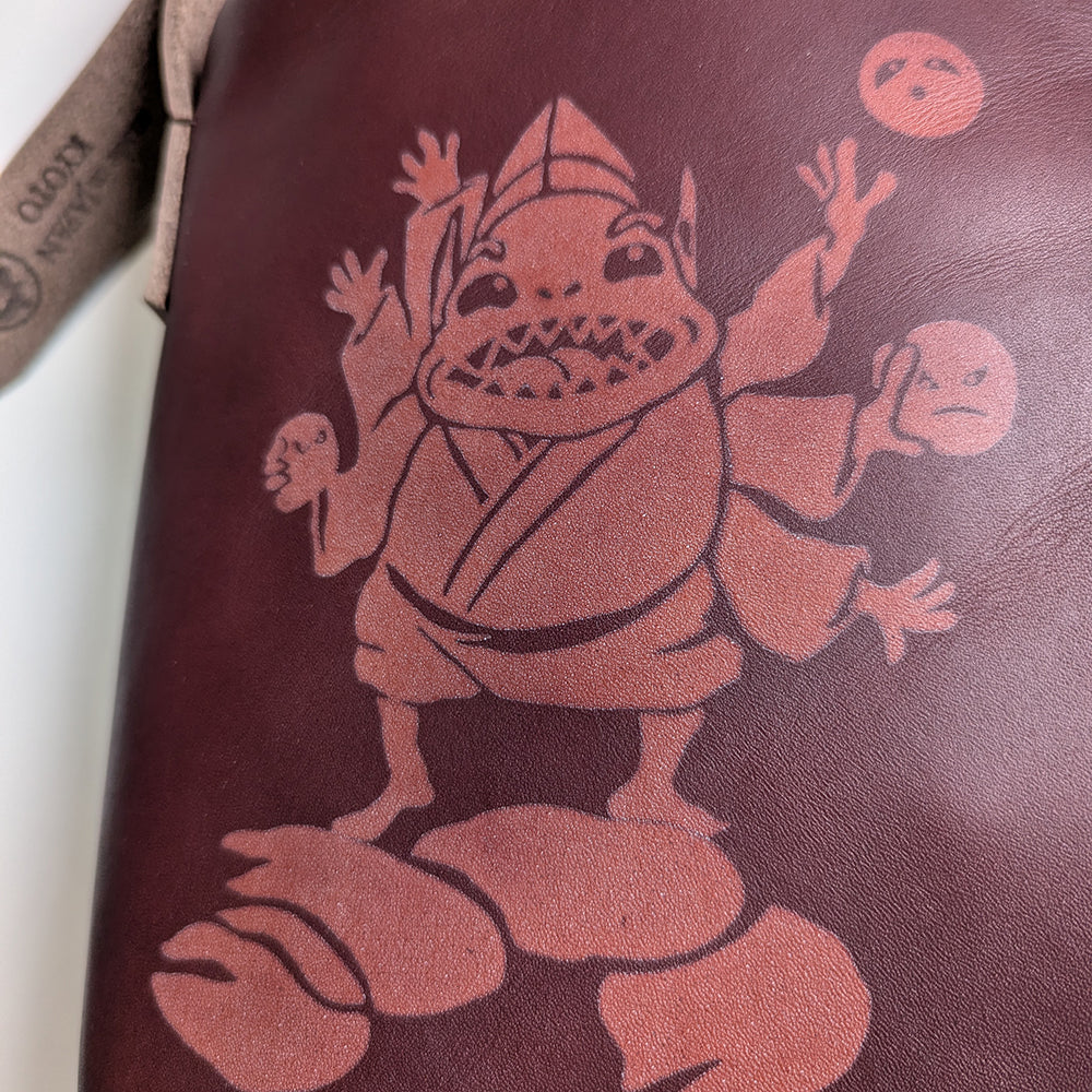 Real leather Gamaguchi Shoulder Bag -Yokai-