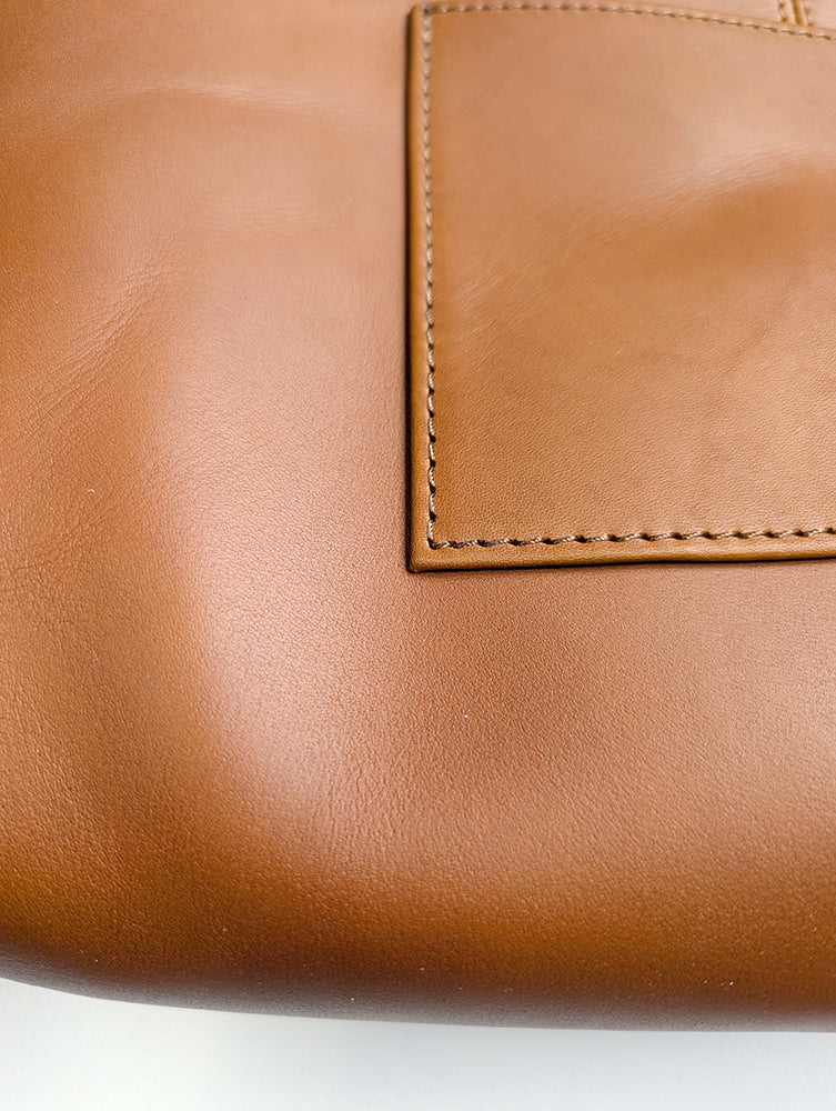 Real leather Gamaguchi Shoulder Bag -Namazu-