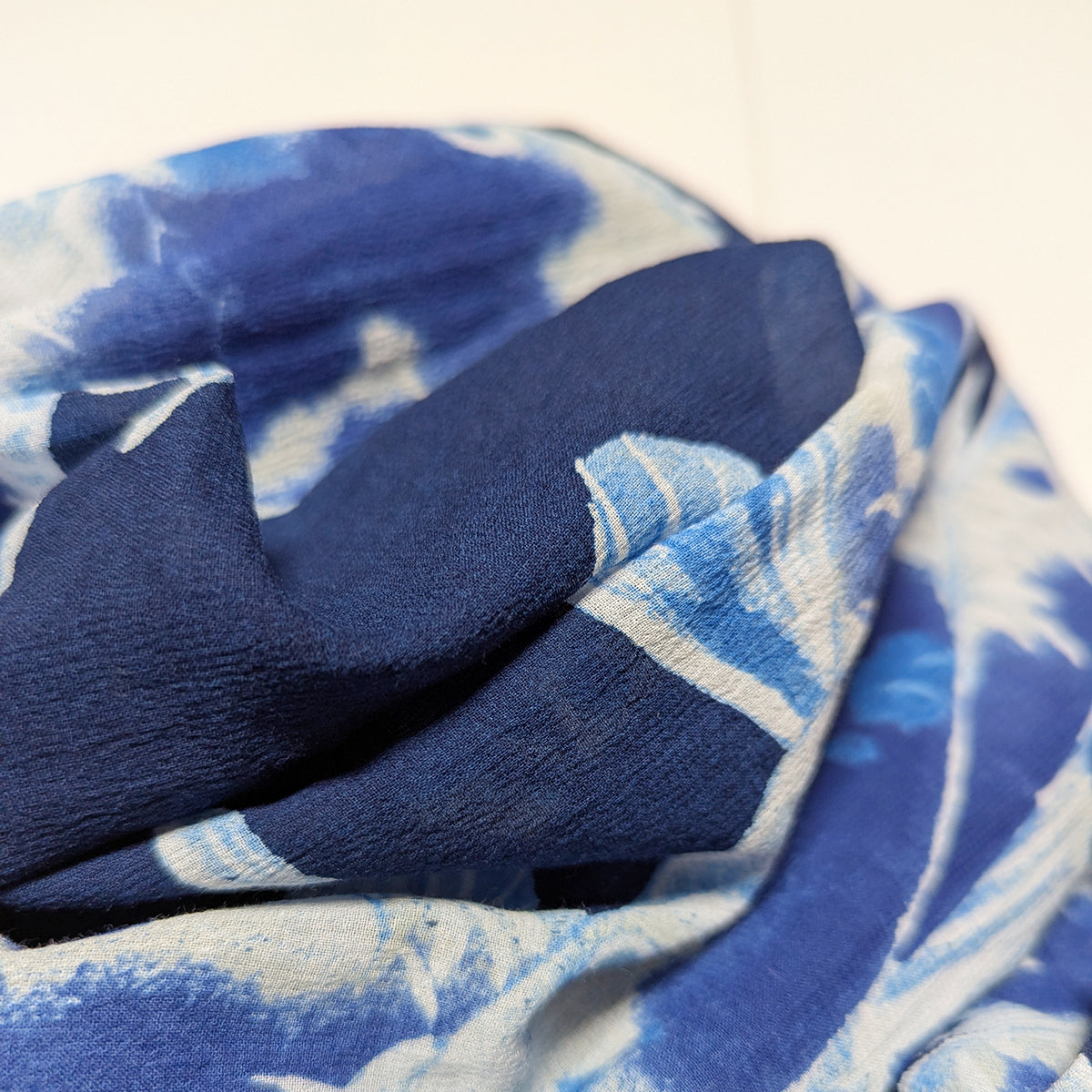 Blue Koi Scarf