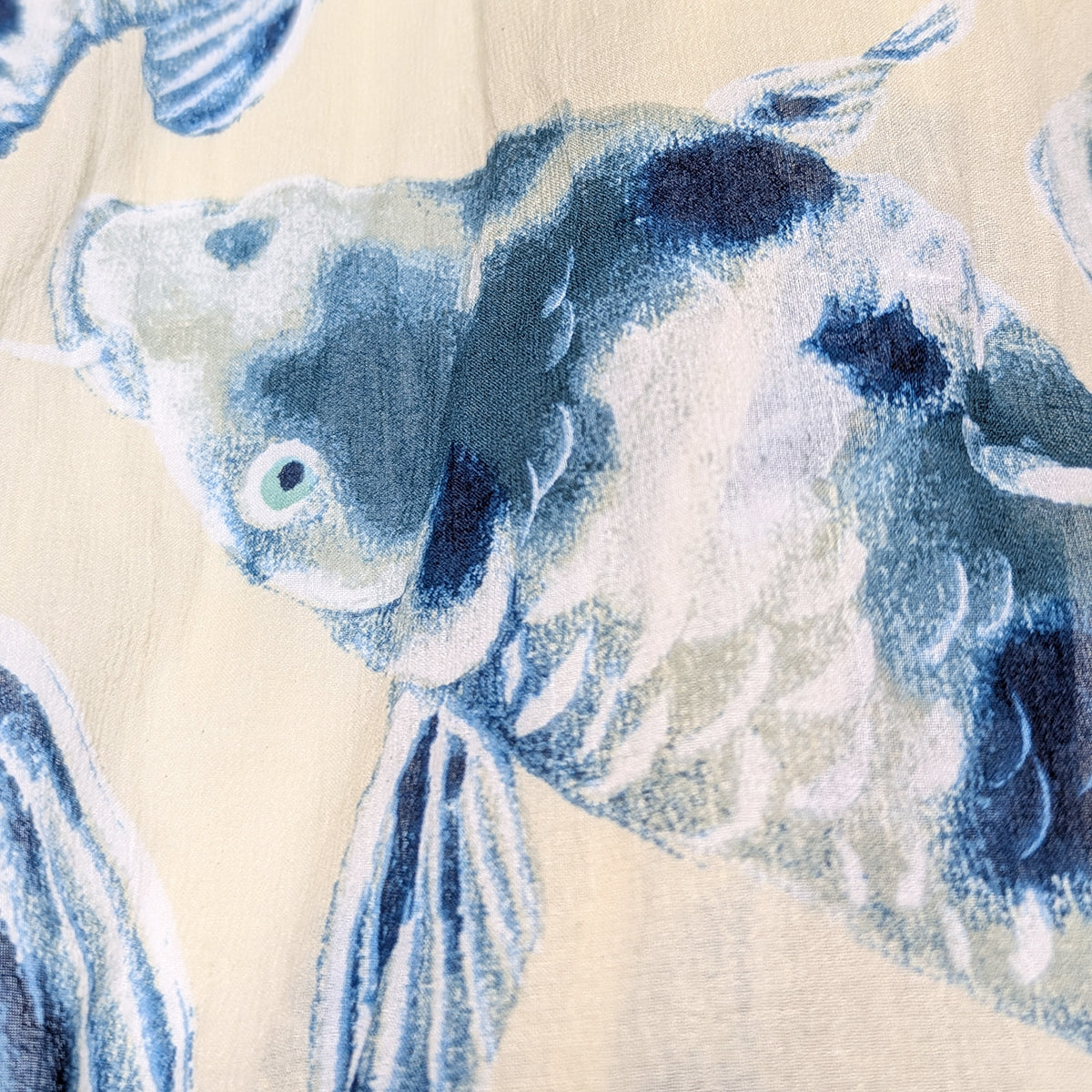 Blue Koi Scarf