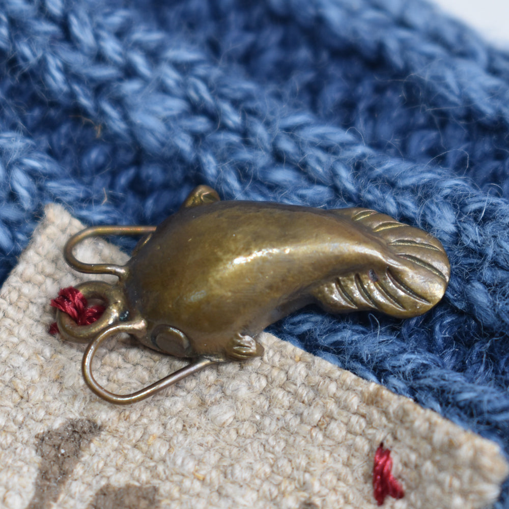 Knit Hat -Namazu Charm-