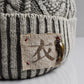  Aran Knit Hat -Namazu Charm-