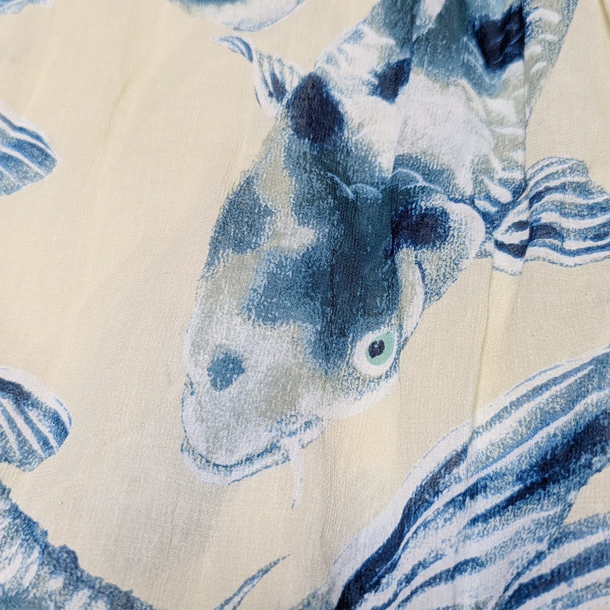 Blue Koi Scarf