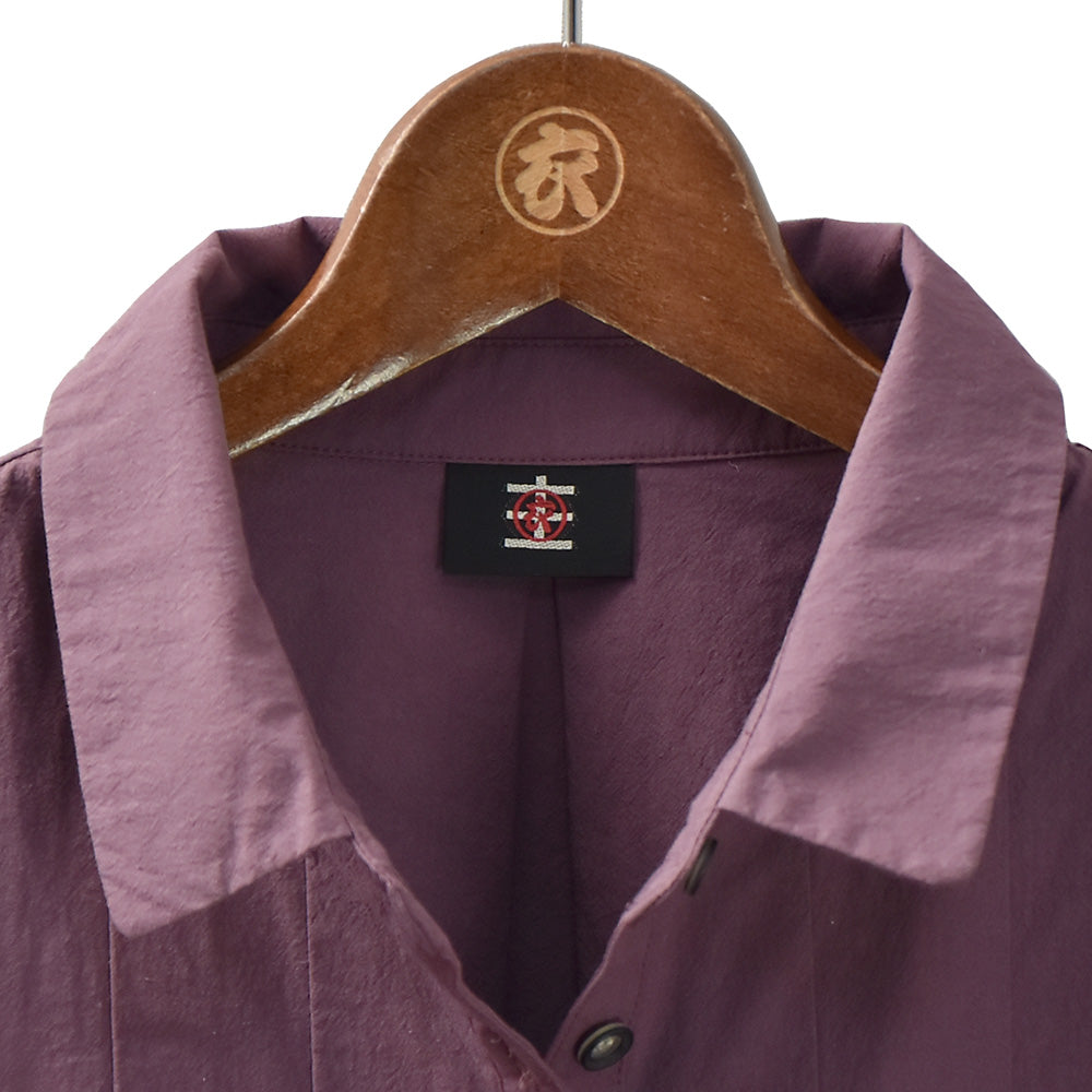 蓮五分袖      タックブラウス