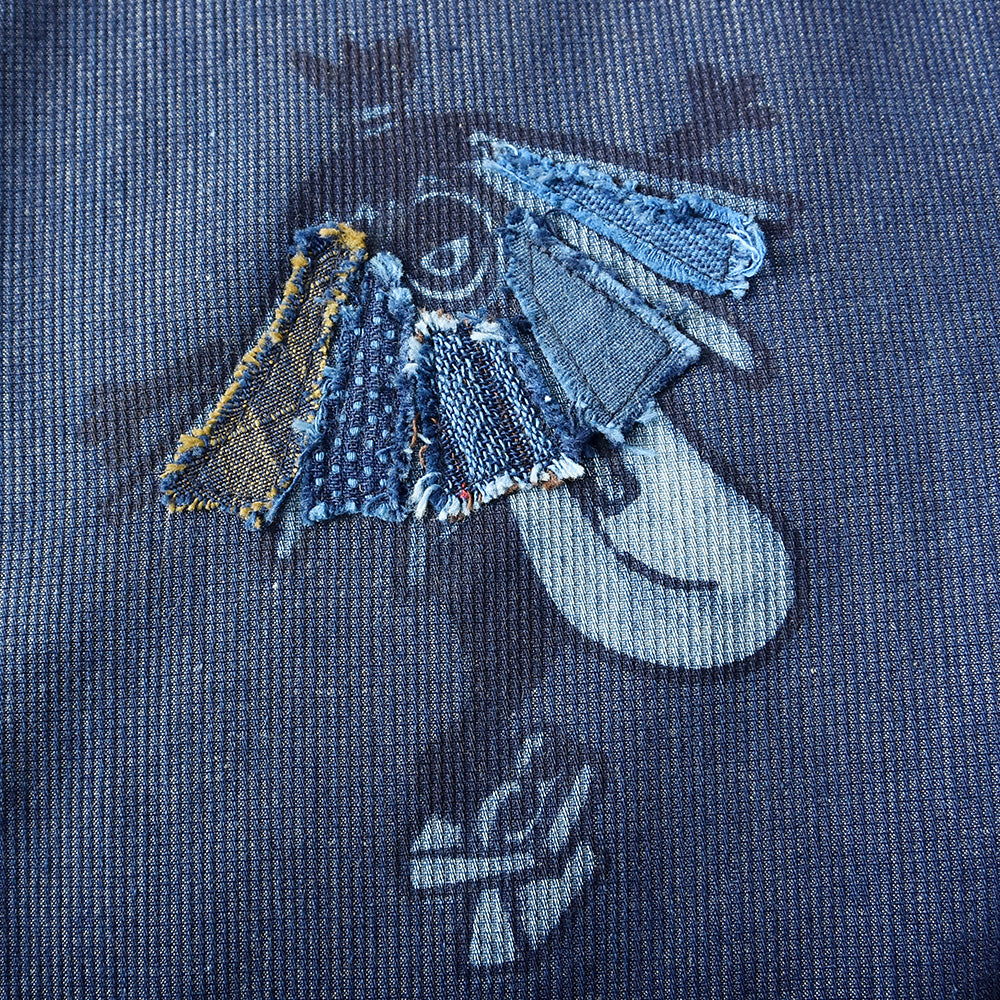 Yokai Patchwork 3/4 Sleeve Shirt