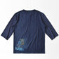 パッチワークリメイク七分袖 Tシャツ