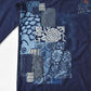 パッチワークリメイク七分袖 Tシャツ