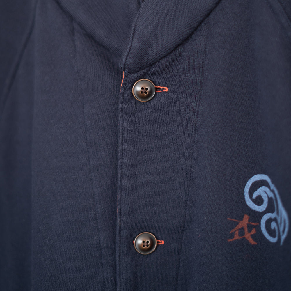 筒描き風 鯉裏毛カーディガン