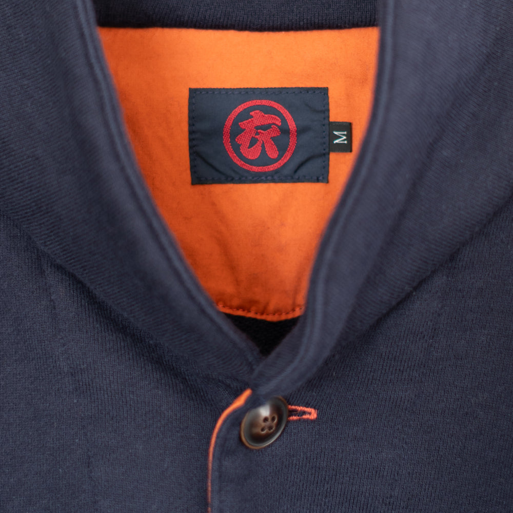 筒描き風 鯉裏毛カーディガン