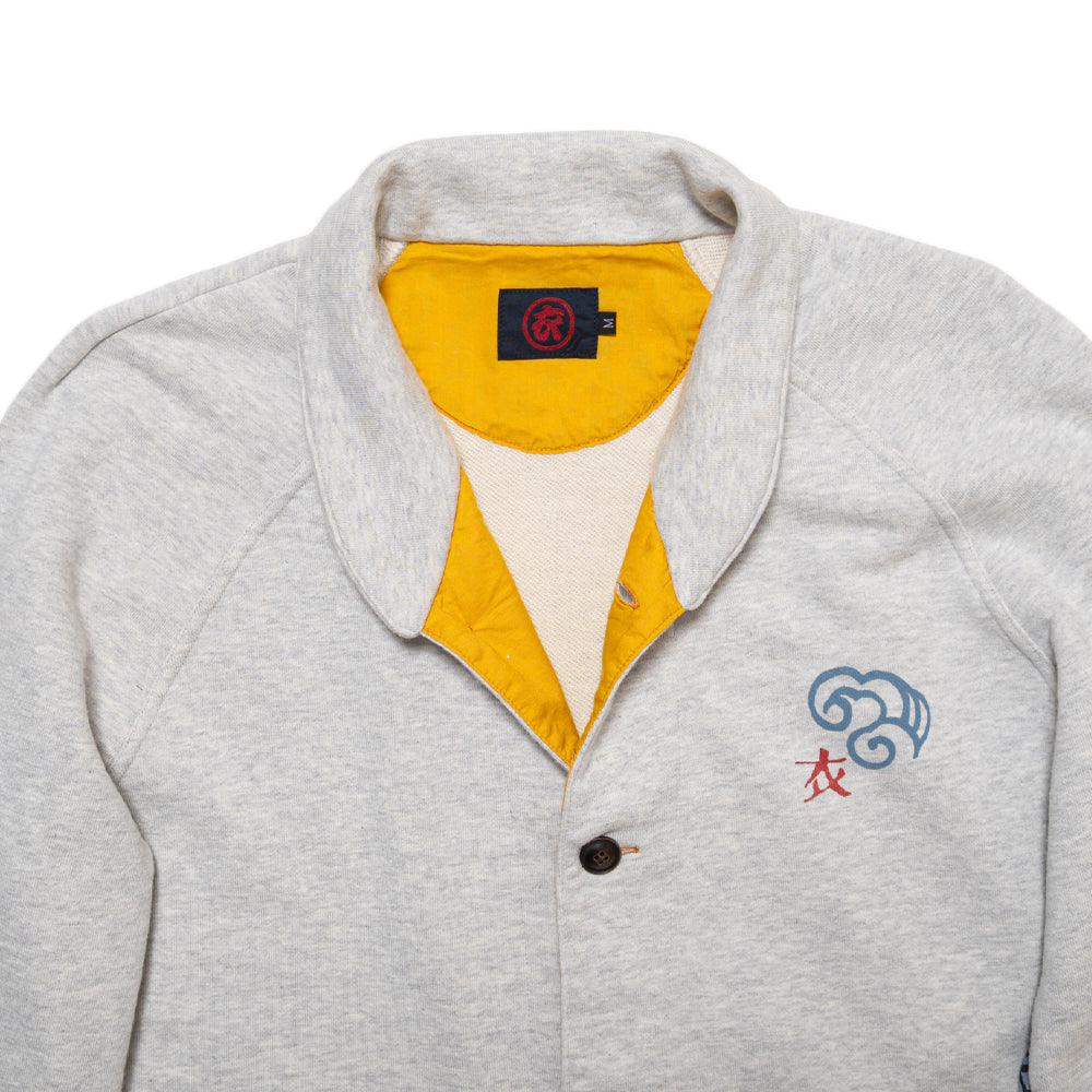 筒描き風 鯉裏毛カーディガン