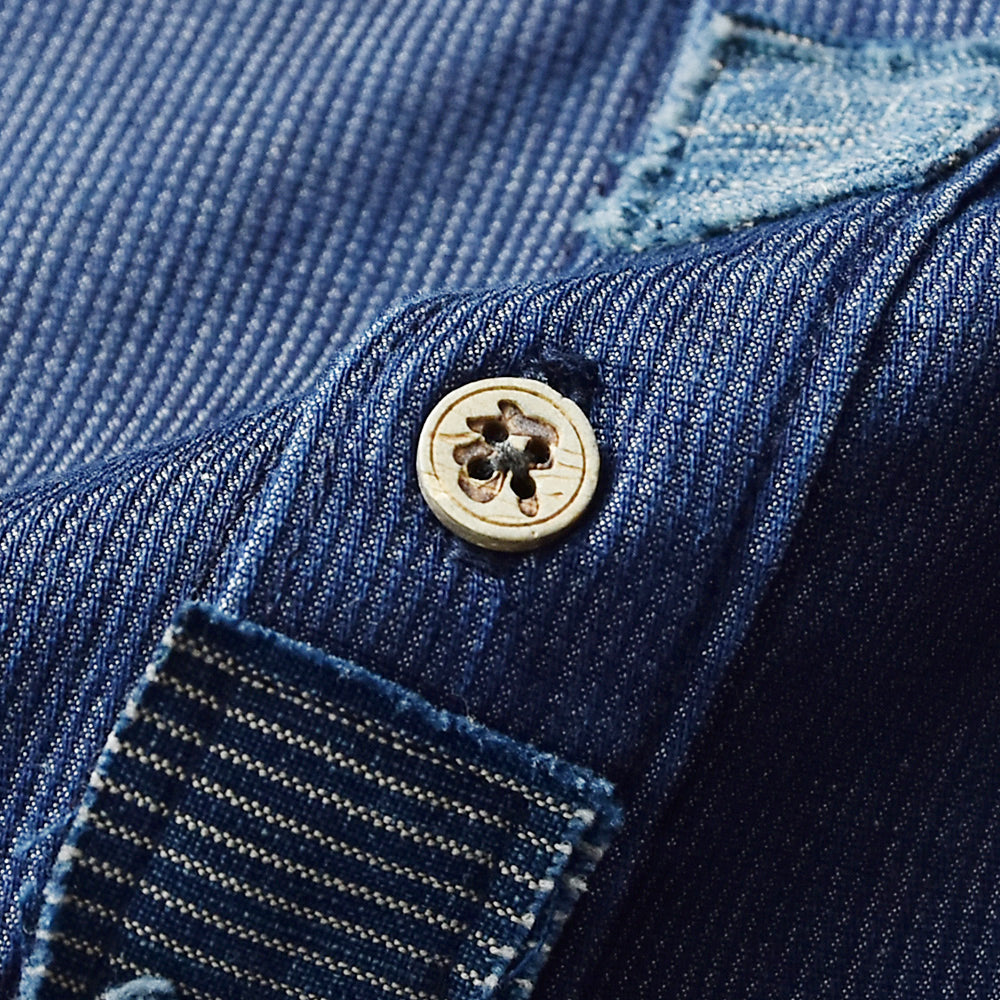 Yokai Patchwork 3/4 Sleeve Shirt