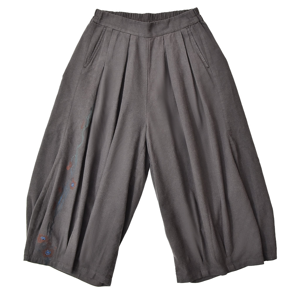 ぼんたん裾タックパンツ