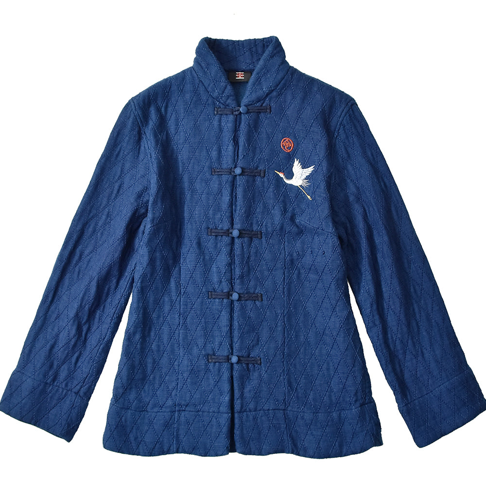 接結刺し子　チャイナジャケット(レディース）