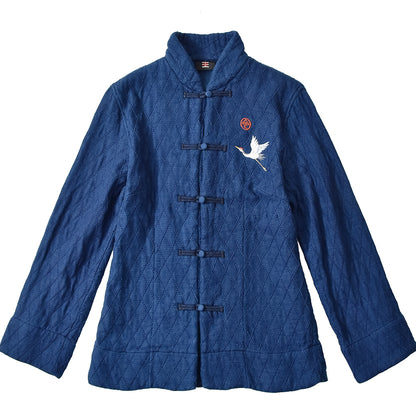 接結刺し子　チャイナジャケット(レディース）